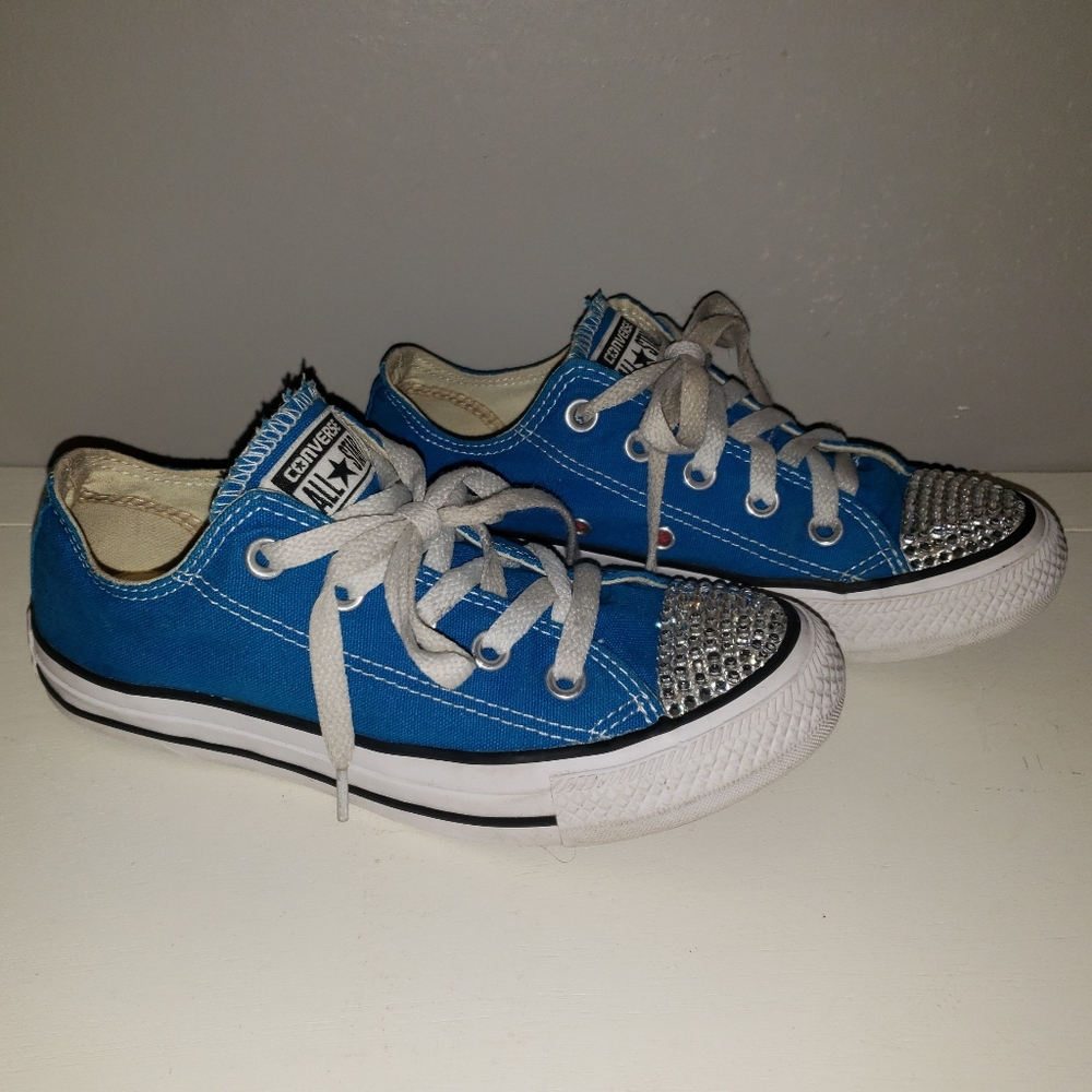 Rhinestone embellished Converse shoes